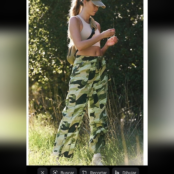 Free People Movement Stadium Camouflage Print Pants. Size L NWOT. R148 - Picture 4 of 12